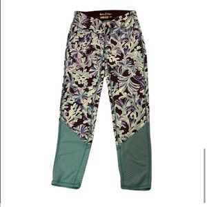 Lilly Pulitzer Luxletic Weekender Midi Leggings In Too Deep Size XS